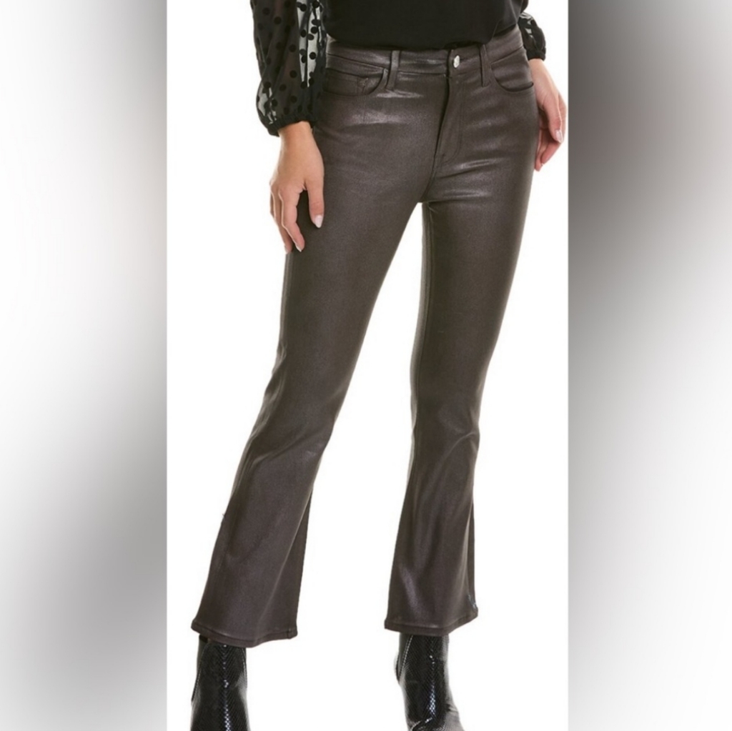 Frame Denim Black Boot Cut Flare Pants